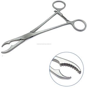 Pince de maintien osseux de la cheville World Precision Surgical, droite et courbée, instrument chirurgical orthopédique en acier inoxydable ISO13485 - Product Image 2