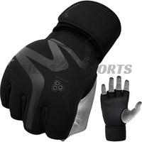 Gants de boxe MMA en cuir à succès – Poignées UFC à demi-doigts, sangle réglable, toutes tailles, options de personnalisation disponibles