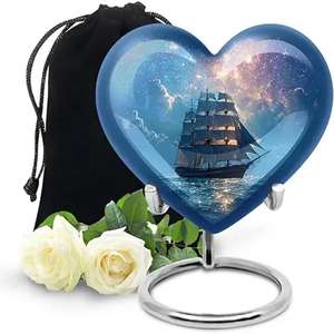 กล่องใส่เถ้ากระดูกขนาดใหญ่สำหรับผู้ใหญ่ทำจากอะลูมิเนียมโกศเก็บขี้เถ้าจากมนุษย์จากอินเดีย - Product Image 3