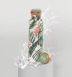 Premium quality copper <b>water</b> <b>bottle</b>, anti-bacterial, detoxifies <b>water</b>, eco-friendly, health conscious copper drinkware <b>bottles</b> - Product Image 6