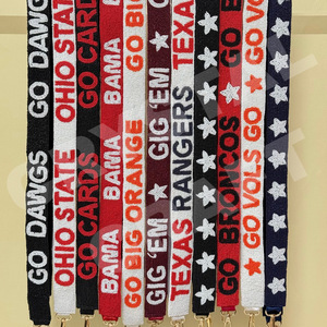 Go Tops กระเป๋าลูกปัดสีขาวทองสายกระเป๋าลูกปัดสีขาวอุปกรณ์เสริมที่ทันสมัยสำหรับกระเป๋า - Product Image 3