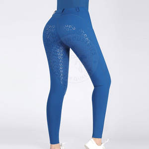 Pantalones ecuestres con empuñadura de rodilla antideslizante para montar a caballo, pantalones de montar a caballo con estilo para mujer con bolsillos - Product Image 3