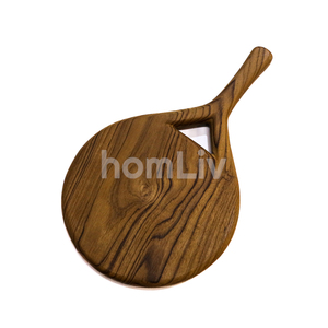 Planche de service décorative en teck naturel, design rustique, durable, faite à la main, pour la présentation des aliments, idéale pour les remises de diplômes et la cuisine - Product Image 2