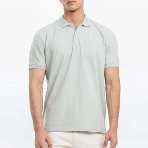 Polos lisos en blanco de alta calidad a la moda personalizados, ropa de hombre de algodón 100%, polos de Golf de talla grande, camisetas de manga corta de verano - Product Image 1