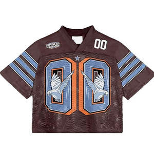 Camiseta de Fútbol Americano Juvenil Sublimada Personalizada al por Mayor, Camiseta de Entrenamiento Universitaria Extra Grande para Equipos Unisex con Nombre de Equipo - Product Image 1