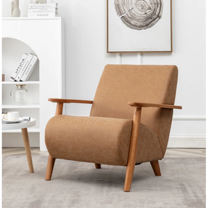 Lineage Corporation Andablo Sillón contemporáneo Cómodo sillón lateral de haya tapizado para sala de estar moderna - Product Image 6