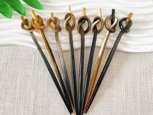 HANDMADE POLISHED BUFFALO HORN <b>HAIR</b> ACCESSORIES <b>Hair</b> Fork Stick <b>Barrettes</b> Clips <b>for</b> Jewelry Matiss <b>Hair</b> Styling - Product Image 4