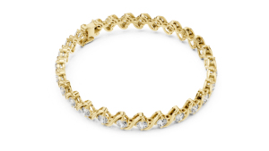 14K Rose Gold Round Lab-Grown Diamond Party Wear <b>Bracelet</b> for Women Luxury Certified Bridal Anniversary Gift Elegant - Product Image 2