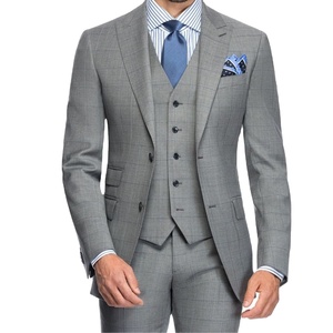 ชุดสูทผู้ชายทันสมัย ระบายอากาศได้ดี ดีไซน์คลาสสิก คุณภาพสูง เหมาะสำหรับนักธุรกิจ ให้ลุคหรูหรา บริการ OEM รับผลิตตามแบบ - Product Image 1