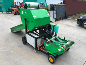 Mini-pressoir à balles automatique de grande taille pour ferme, pour balles carrées de laine de pin, paille, foin, ensilage, avec moteur, boîte de vitesses et composants principaux, état neuf - Product Image 4