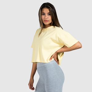 2025 vente en gros femmes mode été surdimensionné haut court coupe ample Logo personnalisé impression élégant Look extérieur Applique décoration - Product Image 2