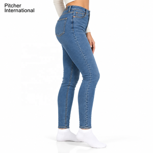 OEM womens denim Mom jeans Stretch jeans Womens jeans Wholesale Supplier for US Boutique Collections - Product Image 2