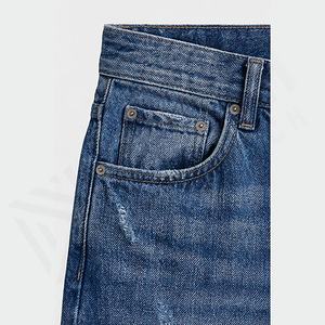 Jeans pour hommes de style sportif, nouvelle collection, haute qualité, respirants, motif uni, vêtements personnalisables, streetwear - Product Image 5
