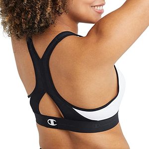 Soutien-gorge de sport sans coutures à maintien modéré et coupe basse pour femme avec bretelles croisées, couleur menthe, en polyester/nylon, idéal pour la gym et le yoga - Product Image 6
