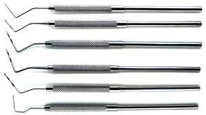 Kit de instrumentos de higiene dental Manual de acero inoxidable, espejo de boca de diente de examen Dental, instrumento Dental quirúrgico, UL-AMIN - Product Image 4