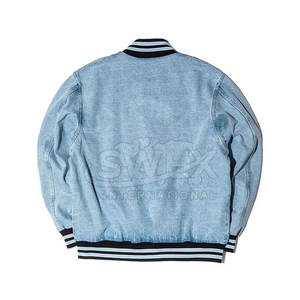 Chaqueta Universitaria de Diseño Único y Calidad Superior para Hombre, Chaqueta Universitaria de Invierno de Mezclilla al Mejor Precio - Product Image 2