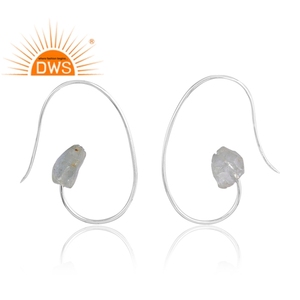 Pendiente de piedras preciosas aguamarina Natural de Plata de Ley 925, joyería personalizada para mujer, regalo para ella - Product Image 4