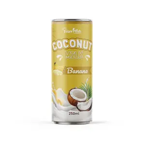 250ml Coconut Milk Banana flavor from Interfresh Brand Vietnamese high quality Supplier Beverages OEM ODM Best Price