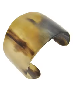 Venta directa de fábrica, brazalete de cuerno natural, pulsera artesanal de cuerno con acabado natural, artesanía de media luna - Product Image 3