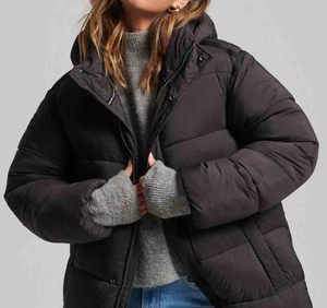Veste matelassée imperméable chaude d'hiver 100% polyester avec broderie, manches longues, doublure en coton pour femmes - Product Image 3