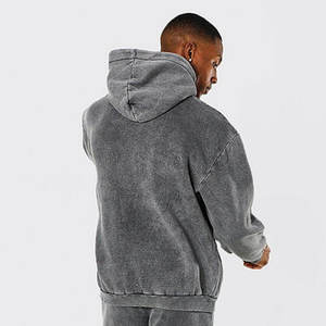 Bon marché, survêtement lavé à l'acide imprimé lourd, survêtement de rue à la mode de style unique, survêtement lavé à l'acide - Product Image 6