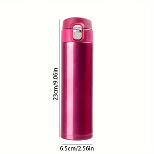 CL 500ml 304 Stainless Steel Pop Up Lid Vacuum Insulated <b>Thermos</b> <b>Bottle</b> Large Capacity for Travel Car Outdoor - Product Image 3