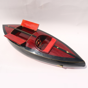 Modèle de bateau rapide hydroplaneur de course Flyer 1936 fait à la main, bateaux en bois de qualité supérieure pour la décoration de la maison, fabriqués à partir de bois de plantation, cadeau - Product Image 4