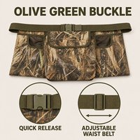 Camo Dove Su Geçirmez Av Kemeri, Av Çantası ile Birlikte, Kuş Avı ve Açık Hava Atışları için Ayarlanabilir (Polyester)