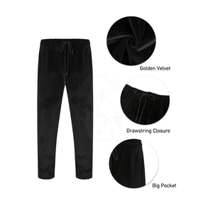 <b>Men's</b> Customized Reversible Waterproof <b>Velvet</b> Tracksuit Set Winter Street Wear 100% Cotton Bulk Wholesale - Product Image 6