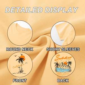 T-shirts personnalisés pour hommes en tricot 100% coton épais, grande taille, avec impression numérique, anti-UV, écologiques, séchage rapide, respirants, revente - Product Image 6