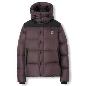 Veste KWICLO pour homme, hiver, style vintage de haute qualité, nylon orange et noir, design personnalisé, rembourrage en fibre de polyester 100% blanche - Product Image 3