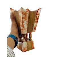 Brûleur d'encens écologique fait main en bois et résine |   Décoration d'intérieur, cadeau, ange/design personnalisé, couleurs personnalisées, faibles émissions, haute résistance à la chaleur