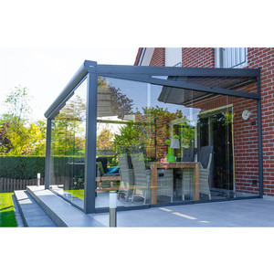 <span class=keywords><strong>Kit</strong></span> de solarium moderne extérieur professionnel <span class=keywords><strong>véranda</strong></span> <span class=keywords><strong>en</strong></span> <span class=keywords><strong>aluminium</strong></span> <span class=keywords><strong>en</strong></span> verre pour jardin d'hiver moulage de toit plat et incliné - Product Image 2