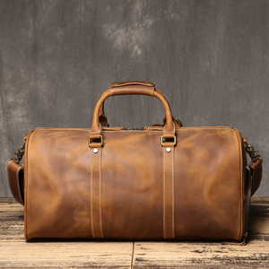 Sac de voyage en cuir avec fermeture à glissière pour les voyages et l'usage quotidien - Product Image 2