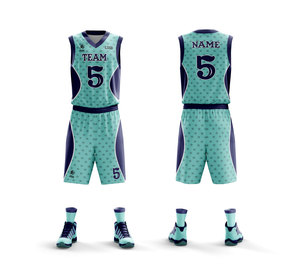 Uniforme de basket-ball athlétique personnalisé chemise en jersey et short pour hommes jeunes/femmes uniforme de basket-ball de grande taille de qualité supérieure - Product Image 4