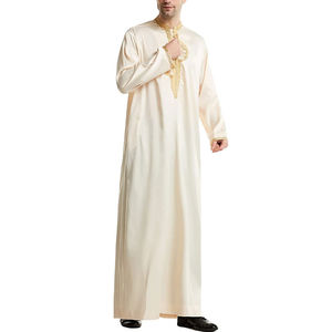 Thobe Jubba pour hommes multicolores de style arabe, livraison en ligne, nouvelle arrivée, service OEM, faible MOQ, qualité supérieure, modèles de Kurta pour hommes - Product Image 2