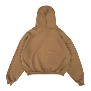 High Quality <b>French</b> Terry Oversized Drop Shoulder Mens Hoodie Custom Full Zip 100% Cotton Men Heavyweight Hoodies Outdoor - Product Image 5