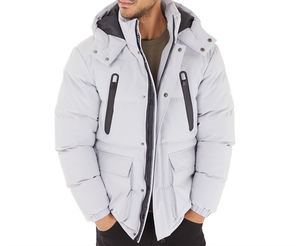 Wholesale Custom Logo OEM Print Winter Polyester Bubble <b>Jacket</b> <b>Men</b> Oversize Outdoor Zipper Waterproof <b>Soft</b> <b>Shell</b> Puffer <b>Jackets</b> - Product Image 1