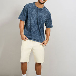 OEM Logo personnalisé T-shirt de haute qualité délavé à l'acide 100% coton respirant surdimensionné vente en gros nouveau T-shirt pour hommes - Product Image 3