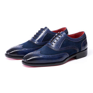 Chaussures Richelieu en cuir respirantes pour hommes, perforées, style brogue, pour l'été, idéales pour le travail, légères et confortables, à lacets - Product Image 3
