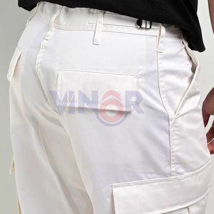 Vente en gros Pantalon de jogging de sport décontracté pour hommes grande taille avec logo personnalisé Street Style taille haute et basse vêtements de plein air en tissu - Product Image 5