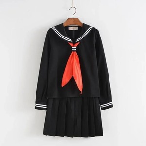 Uniforme scolaire japonais avec pull printemps automne pull tricoté style collège JK uniforme Cardigan étudiant filles Cosplay - Product Image 1