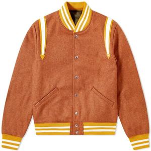 Chaqueta Varsity de Béisbol, Estilo Bomber, con Bordado, Moda Urbana, para Hombre, Lana, Tallas Grandes, Nueva Colección - Product Image 6