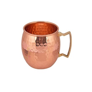 <b>Gold</b> Copper Straight <b>Mug</b> for Cold Drink Beer Wine Drinking Use Bar Hotel Home Decor - Product Image 2