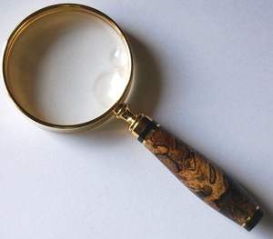 Loupe en bois décorative, idéale pour le bureau, la bibliothèque, la salle d'étude, aide à la lecture, usage quotidien, décoration de la maison, cadeau - Product Image 3