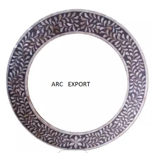 กรอบกระจกทรงสี่เหลี่ยมสีฟ้าฝังกระดูกดีไซน์มหัศจรรย์ทำจากโครงกระจกแบบฝังติดด้านบน - Product Image 2