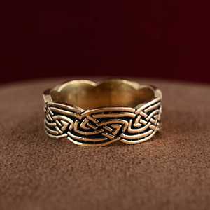 Fashion Design Tribal Knot <b>Ring</b> Boho Brass <b>Rings</b> for Men Antique Brass <b>Celtic</b> Geometric Jewelry Band <b>Ring</b> for Wholesale/OEM/ODM - Product Image 2