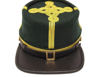 Personalizado Berdans verde francotirador generales Kepi 4 filas de trenza todos los tamaños reproducción americana Kepis sombrero gorras