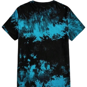 Manches courtes été prix abordable cravate teinture chemise sur taille respirant séchage rapide dernière conception hommes t-shirts prix de vente entier - Product Image 1