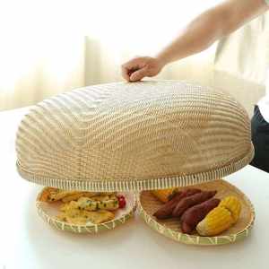 Bamboo Wide Colored <b>Dome</b> Food Covers Decorative Bamboo Mesh <b>Domes</b> for Keeping Foods From Flies and Insects - Product Image 3